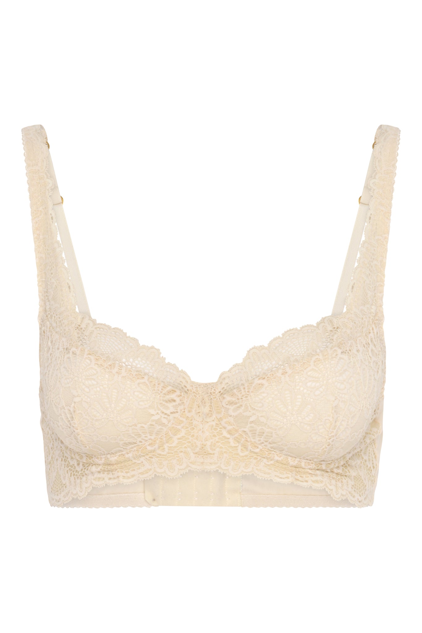 Lace bra with underwire and without padding